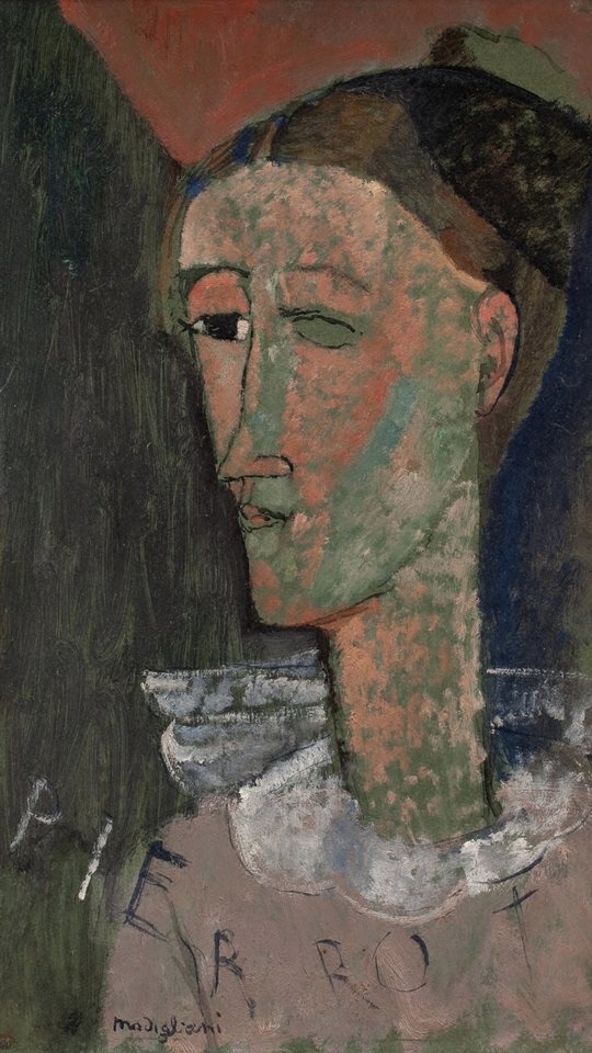 Self-Portrait as Pierrot by Amedeo Modigliani
