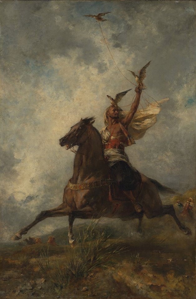 The Arab Falconer by Eugène Fromentin